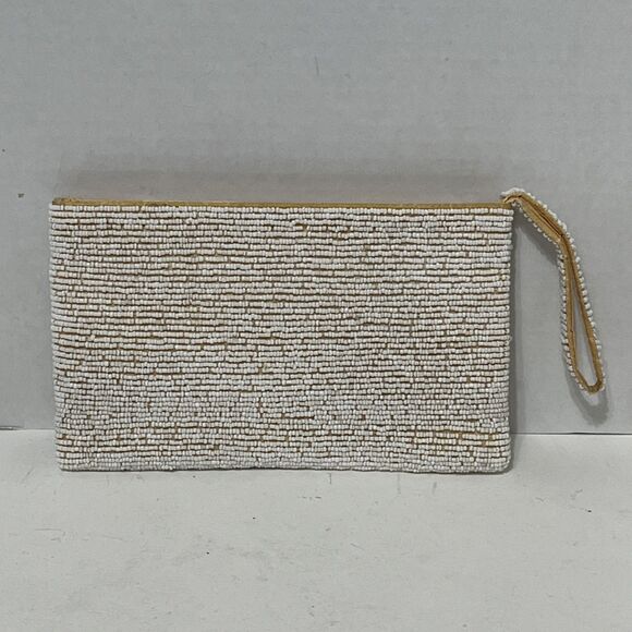 Beautiful Handmade Beaded Wristlet Pineapple Tropical Treats Bag Wallet 9”x5” - Picture 3 of 5